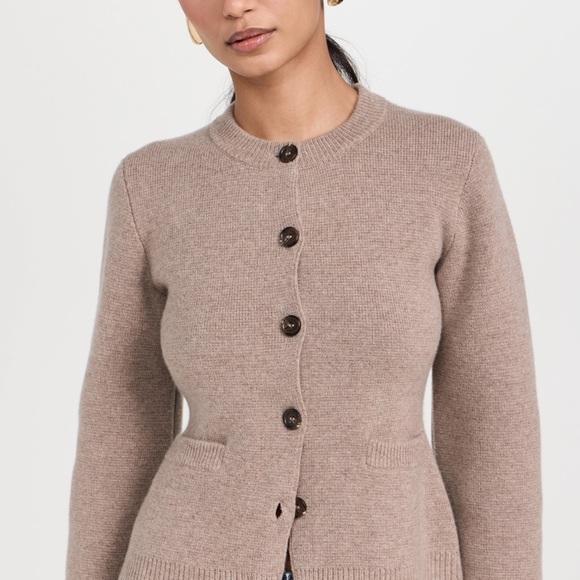 Jenni Kayne Taupe Button-Up Women's Cardigan S NWT - Picture 6 of 10